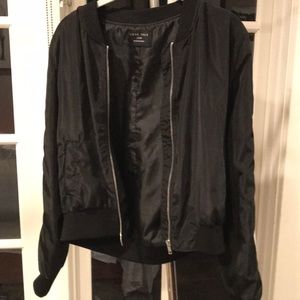 Black bomber jacket